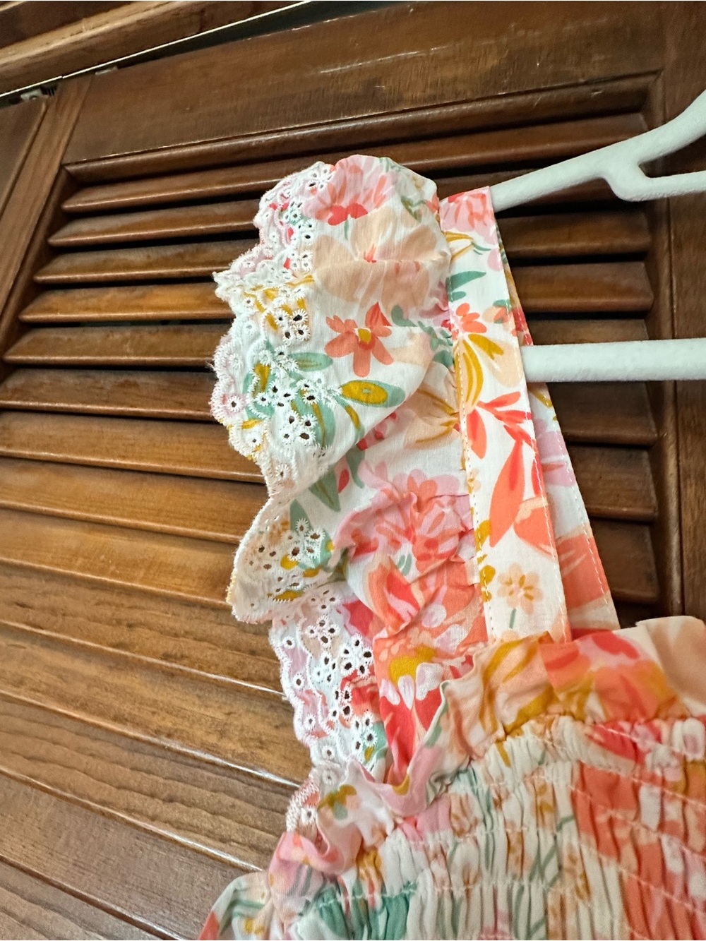 Haute Hippie Pink Floral Tiered Smocked Bodice Maxi Dress size 12 - Picture 7 of 13